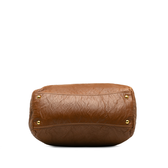 PRADA Nappa Antique Hobo Tote Bag - Picture 4 of 13